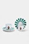 Set of 2 Teddy Patterned Coffee Cups Green 90 Cc Tphaw27Kfc00014 - 3