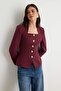 Bordo Blazer Ceket TWOSS26BC00009 - 2
