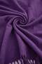Purple Soft Textured Women's Tassel Scarf Twoaw26At00010 - 4