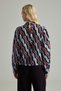 Multi-Colored Geometric Patterned High-Neck Woven Blouse Twoaw27Bz00324 - 3