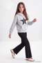 Black Girls' Flare Jean Pants Tkdaw27Je00021 - 5