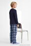 Navy Blue Boys' Textured Pajama Set Tkdaw27Pt00038 - 6