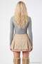 Beige Staple Detailed Denim Shorts Skirt Twoaw27Et00119 - 5