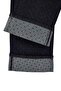 Dark Blue Polka Dot Folded Hem Regular Waist Wide Leg Jeans Twoaw27Je00022 - 10