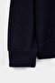Plus Size Navy Blue Regular Fit Brushed Thessaloniki High Neck Sweatshirt Tmnaw27Ao00029 - 2