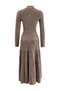 Mink Pleated Maxi Length High Collar Body-Hugging Knitwear Hijab Dress Tctaw27Eb00044 - 7