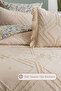 Clara 7 Piece Duvet Cover Bedding Set / Comfort Beige - 3