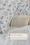Lyra 100% Cotton Double Elastic Sheet Duvet Cover Set Green - 4