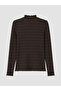 Quality Pieces from Çelebi Store Women's Body with Vertical Roba Collar and Stripes - 7