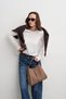 Allure Suede Shoulder Bag Mink - 7
