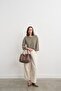 Miura Charm Detailed Knitted Shoulder Mink - 4