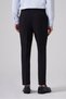 Men's Black Trendy Side Elastic Slim Fit Trousers - 5