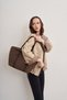 Jersey Bow Shoulder Bag Brown - 3