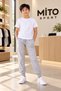 Mi̇tosport... 2-Strand, Pocketed, Elastic Waist, Plain Girls' Sweatpants - 7