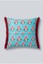 Boho Garden 43X43Cm Burgundy Tasseled Throw Pillow Cover - 4