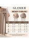 Brown Belted Palazzo Trousers Original Cut - 3