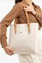 Women's Cream-tan Large Size Shoulder Bag-j4067-2 - 3
