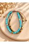 Hematite and Turquoise Stone Bracelet