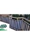 Olivia Home Green and White Balcony Railing Tarpaulin with Laces or Eyelet Capsule Rings - 5