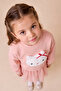 Girl's Hello Kitty Figured Sweatshirt and Tulle Dress Combination - 5