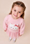 Girl's Hello Kitty Figured Sweatshirt and Tulle Dress Combination - 5