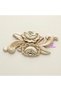 12cm Double Rose Flower Ivy Applique Silicone Mold K-336, Polyester Stone Powder Plaster Mold