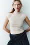 Fine-knit turtleneck top - 2