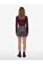 High Waist Slim Fit Leopard Print Sports Shorts Skirt - 5