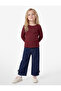 Heart Printed Crew Neck Long Sleeve Camisole Cotton T-Shirt