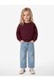 Heart-Patterned Brushed Cotton Long-Sleeve Crew-Neck Sweatshirt