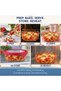 TrueSeal 946ml / 4 Cup Round Glass Food Storage Container with Cherry Red Airtight Lid, Leak Resistant, Microwave, Oven, Freezer & Dishwasher Safe - 7