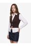 Slim Fit V-Neck Sleeveless Decorated Buttoned Knitwear Vest - 2