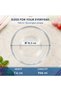 TrueSeal 946ml / 4 Cup Round Glass Food Storage Container with Cherry Red Airtight Lid, Leak Resistant, Microwave, Oven, Freezer & Dishwasher Safe - 5