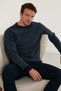 Slim Fit Crew Neck Cotton Pullover Men's Sweatshirt 456201 - 3