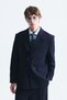Oversized Double-Breasted navy blue suit set - 6