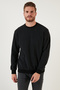Slim Fit Crew Neck Cotton Pullover Men's Sweatshirt 456201 - 2