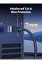 Cat8 CLASSⅠF/FTP Round Ethernet Cable With Braid 10M Black - 4