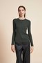 Long Sleeve Solid Blouse with Front Buttons - 5