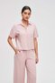 Solid Half-Sleeve Top with Shirt Collar - 3