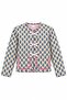 Girl's Ribbon Detailed Floral Patterned Quilted Seasonal Jacket