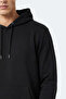 Kevro I Men's Hooded Black Sweatshirt - 2