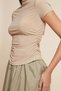 High-Neck Short-Sleeve Top - 4