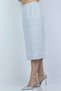 تنورة ميدي مربعة بتفاصيل مضلعة - 4