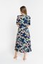 Open-Back Midi Dress with Short Sleeves - 4