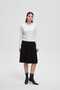 Solid Ribbed Mini Skirt - 7