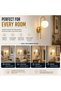 Glass Globe Wall Sconce E27 - 4