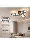 Black LED Ceiling Light, Dimmable with Remote Control, 3500 lm - 4