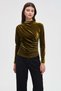 Solid High-Neck Long-Sleeve Top - 5