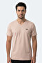 Rivaldo in Men's V-Neck Stone Gray T-Shirt