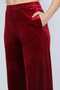 Wide-Leg Velvet Pants - 2